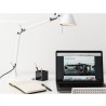 Artemide tolomeo micro da tavolo con base colore bianco lucido 