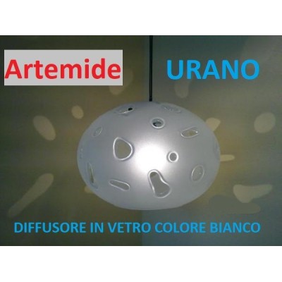 Artemide urano 20 diffusore di ricambio in vetro bianco