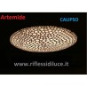 Artemide calipso acceso effetto crosta lunare