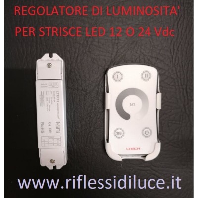 Variatore di luce con telecomando per strisce led