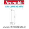 Artemide ilio da terra led dimensioni