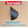 Artemide coprirosone di ricambio vista laterale per rosone aggregato saliscendi e sospensione