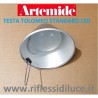 Artemide tolomeo led testa completa di modulo led con dissipatore e parabola alluminio