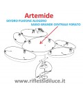 Artemide ricambio Skydro sasso grande centrale con foro