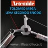 Artemide tolomeo mega particolare leva secondo snodo