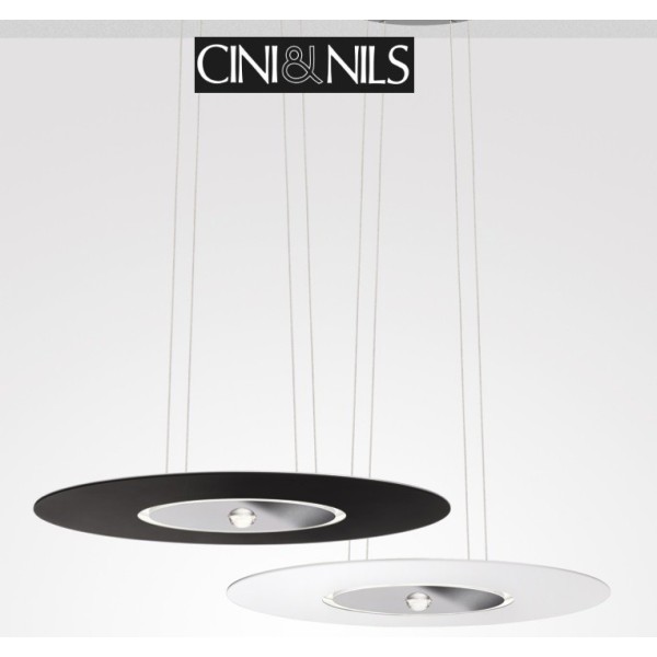 Cini & Nils passepartout 55 sospensione led dimmerabile bianco opaco