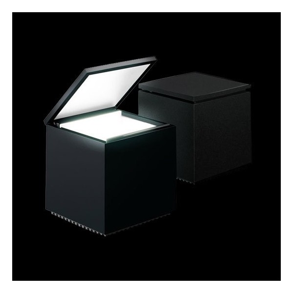 Cini & Nils Cuboluce nero con lampadina led E14 3W