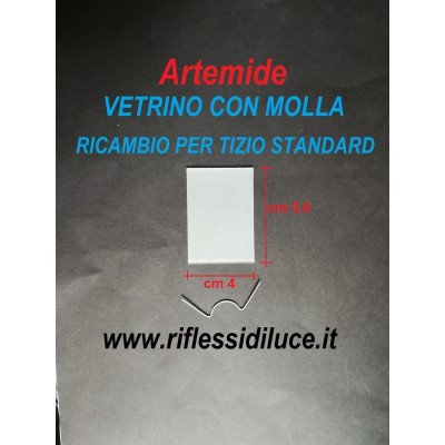 Artemide testa della Tizio con vetrino e molla