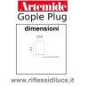 Artemide gople plug dimensioni