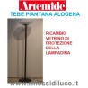 Artemide vetrino di protezione lampadina ricambio per piantana tebe