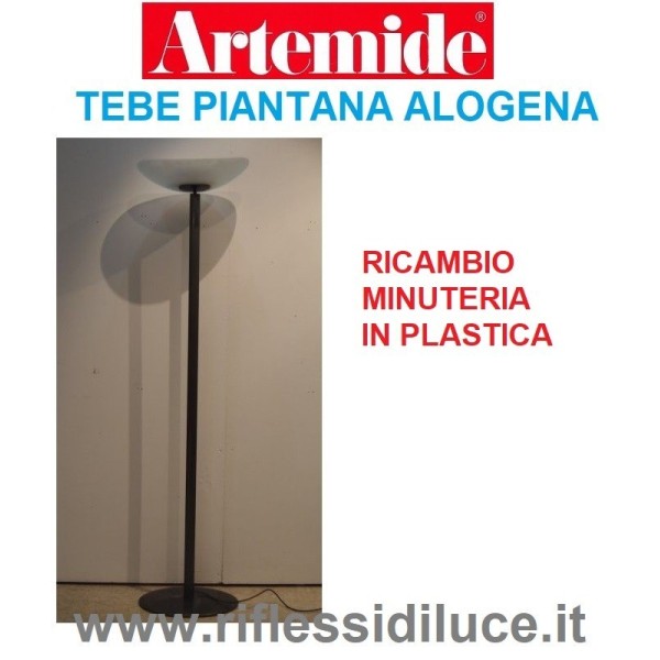 Artemide minuteria in plastica ricambio per piantana tebe