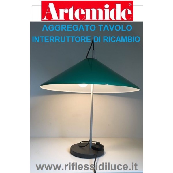 Artemide interruttore con cavo ricambio aggregato tavolo