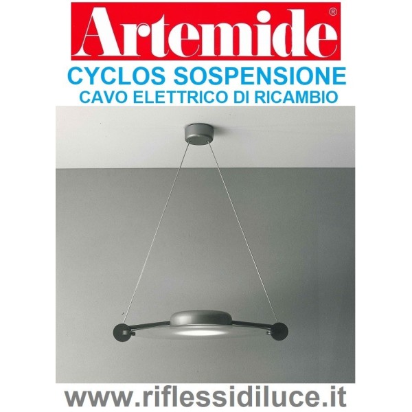 Artemide cavo elettrico di ricambio per sospensione Cyclos