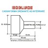 Egoluce cassaforma drenante ad interrare per faretti led, dimensioni.