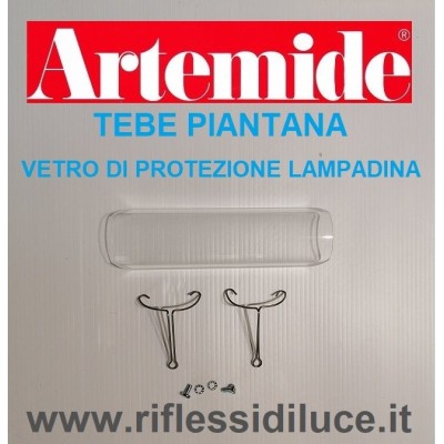 Artemide vetrino di protezione lampadina ricambio per piantana tebe