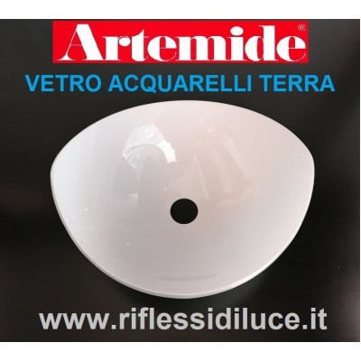 Artemide acquarelli vetro opalino ricambio originale