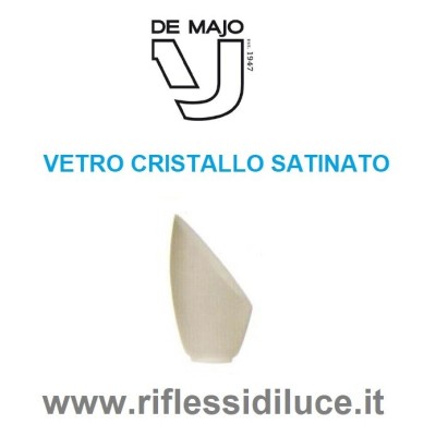 DE MAJO POLI PO' VETRO DIFFUSORE CRISTALLO SABBIATO