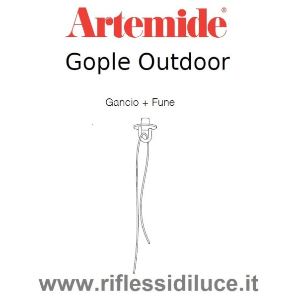 Artemide fune con gancio per Gople outdoor