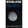 Egoluce rosone di colore bianco completo di alimentatore 24Vdc 60W per sistema matita