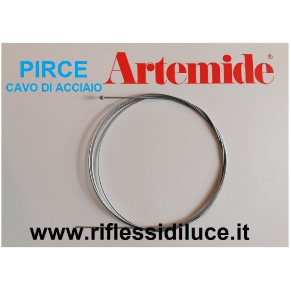 Artemide kit 3 cavi di acciaio ricambio pirce e pirce mini sospensione