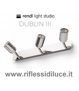 Rendl Light applique plafoniera a 3 faretti montaggio a parete o soffitto