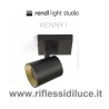 Rendl light kenny 1 ad una lampadina montaggio a soffitto