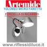 Artemide forcella di ricambio per tolomeo micro parete alluminio