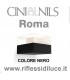 Cini & Nils roma lampada da parete nera