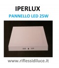 Iperlux plafoniera led quadrata295X 295 mm led 25W luce bianca calda