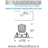 Reggiani faretto da incasso orientabile led dimensioni