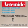 Artemide testa completa tolomeo standard vite e dado di ricambio