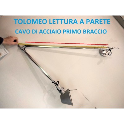 Artemide cavo di acciaio ricambio primo braccio lungo tolomeo lettura 