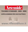Artemide Tolomeo standard ricambio coppia gommini per cavo elettrico