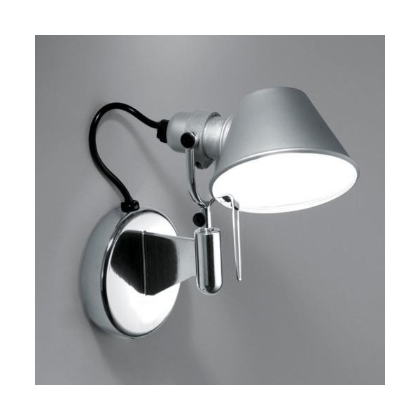 Artemide Tolomeo micro faretto alluminio halo eco E14 46W - senza interruttore 