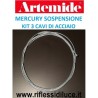 Artemide mercury sospensione cavi di acciaio di ricambio