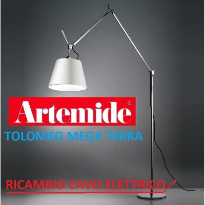 Artemide ricambio tolomeo mega terra E27 cavo elettrico tra portalampada e dimmer