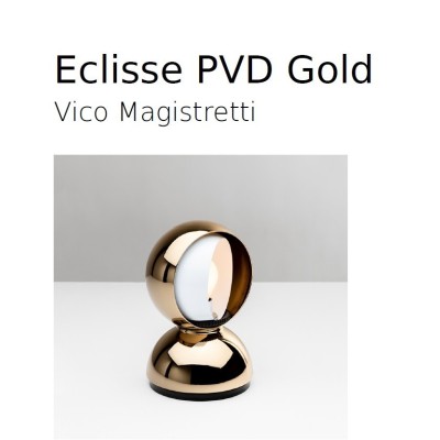 Artemide eclisse gold