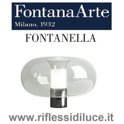 Fontana Arte fontanella grande base nera