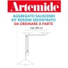 Artemide kit per decentramento per aggregato sospensione e saliscendi dimensioni