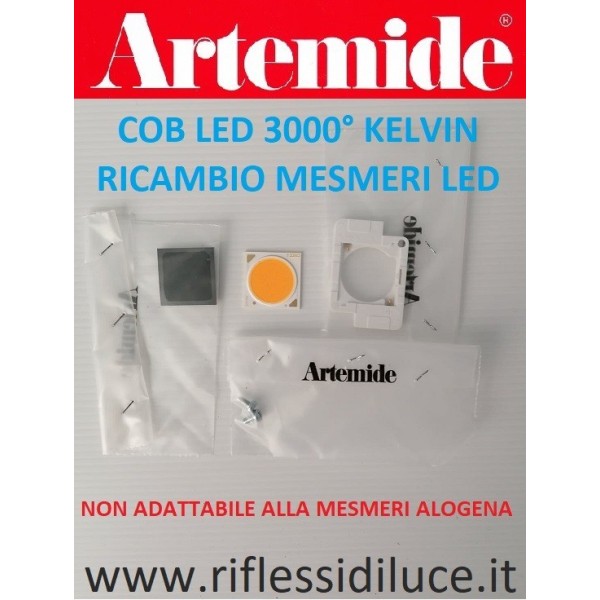 Artemide cob led di ricambio per mesmeri 3000 gradi Kelvin