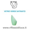 DE MAJO POLI PO' VETRO DIFFUSORE VERDE SATINATO