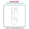 Artemide tolomeo mega terra dimensioni