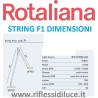 Rotaliana string F1 led da terra nera elastico nero