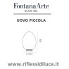 Fontana arte uovo piccola dimensioni