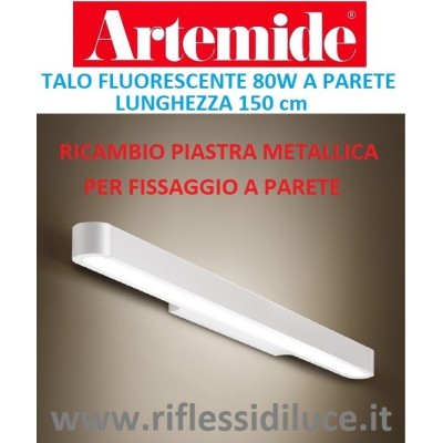 Artemide staffa a parete ricambio per Talo parete fluorescenza 150