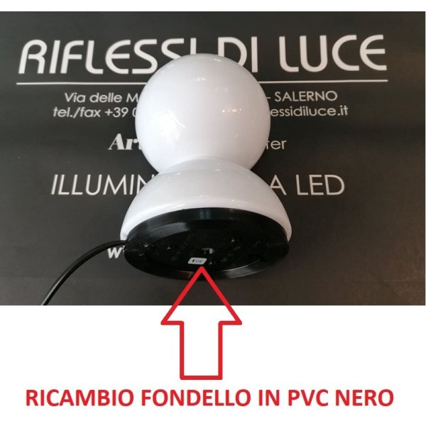 Artemide ricambio Eclisse fondello in pvc nero