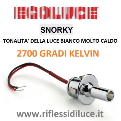 Egoluce snorky faretto da incasso led 1W 2700° Kelvin