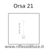 Artemide orsa 21 dimensioni