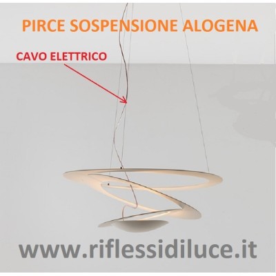 Artemide cavo elettrico e portalampada di ricambio per Pirce sospensione alogena