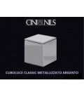 Cini & Nils Cuboluce argento metalizzato con lampadina led E14 3W